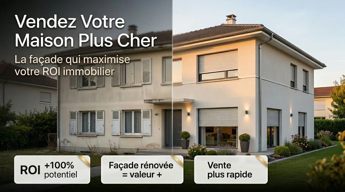 Vendre sa maison plus cher : Le travail de façade au meilleur retour sur investissement (ROI)