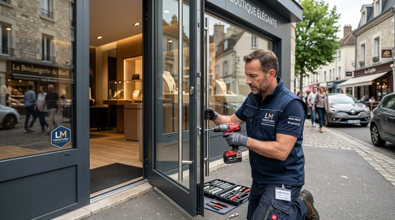 Sécurisation des commerces à Rueil-Malmaison : serrurerie haute sécurité et dépannage rapide